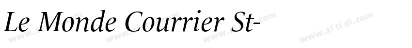 Le Monde Courrier St字体转换
